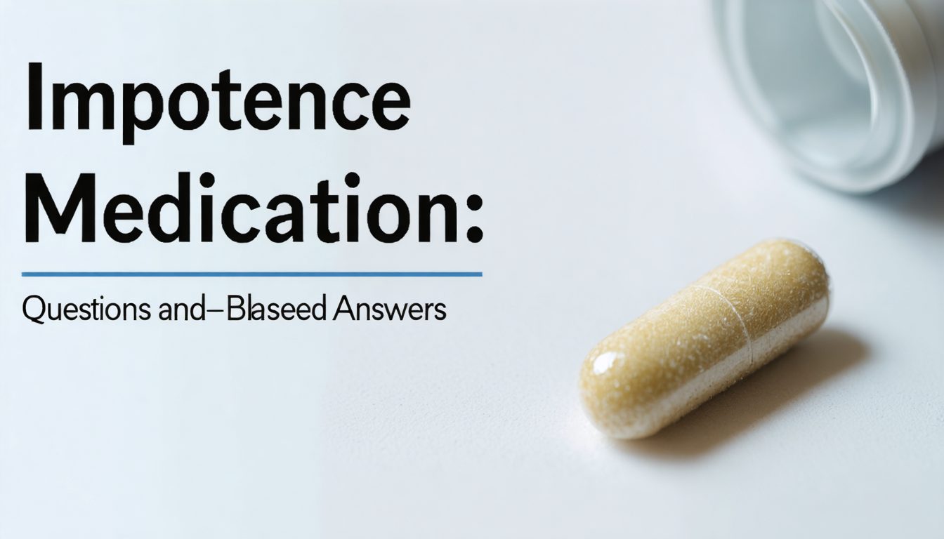 Doctor consulting a male patient about impotence medication and erectile dysfunction treatment options