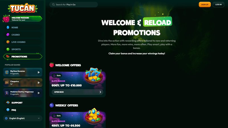 Overview of tucan casino no deposit bonus Overview of tucan casino no deposit bonus